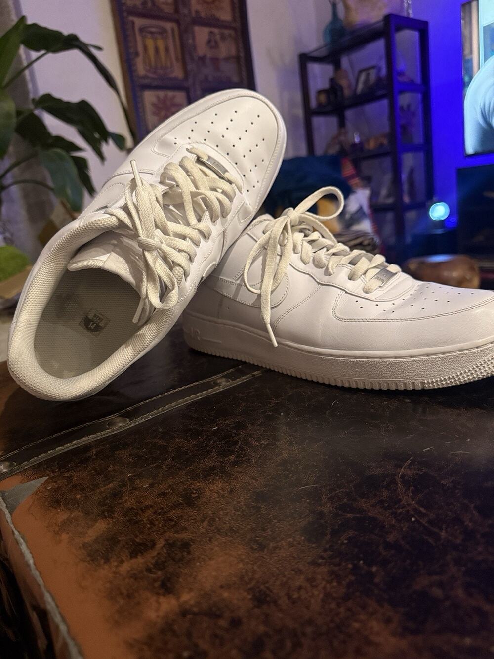 Size 14 - Nike Air Force 1 '07 Low Top Triple White Sneaker